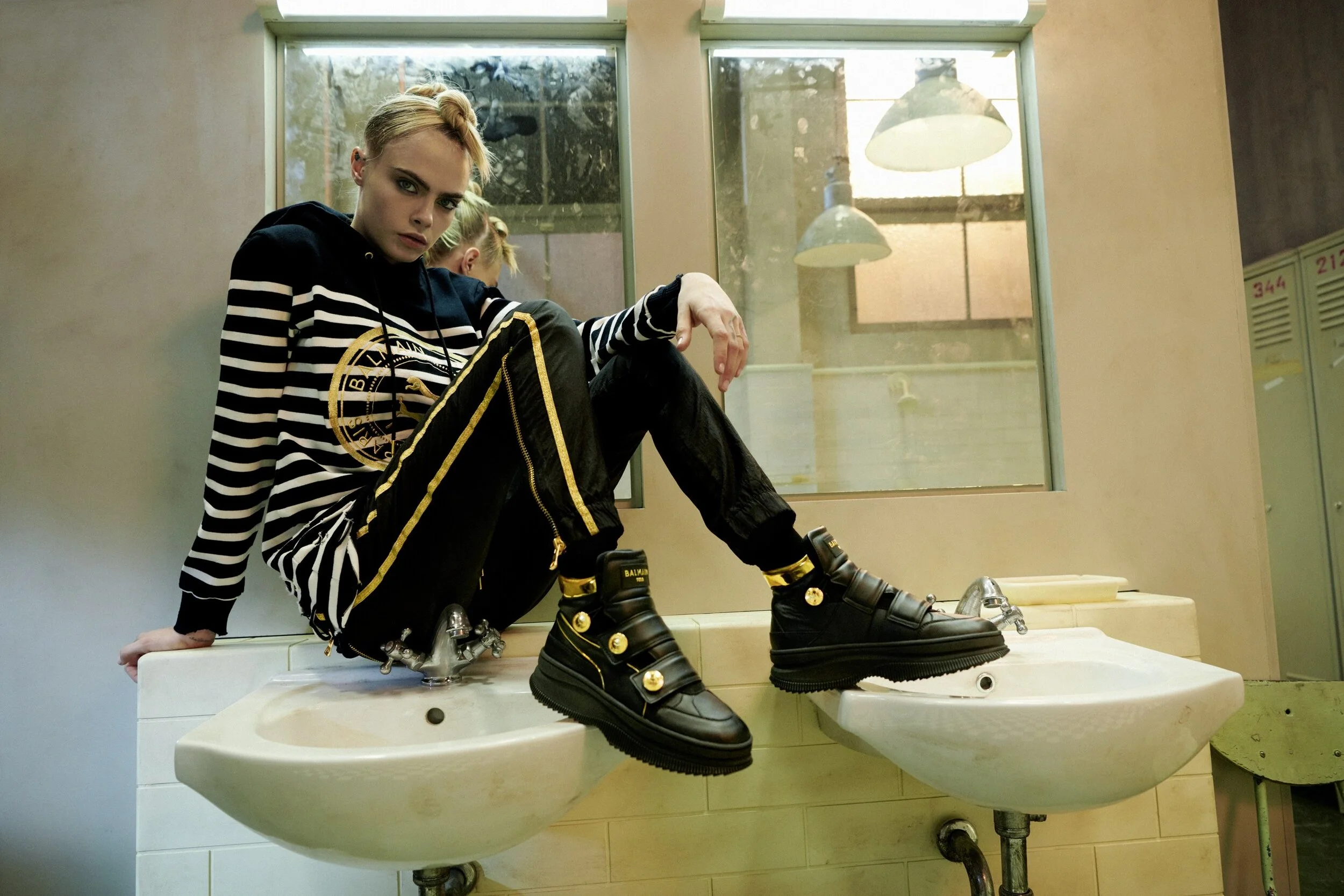 PUMA x Balmain with Cara Delevingne Boxing-Inspired Collab — Anne